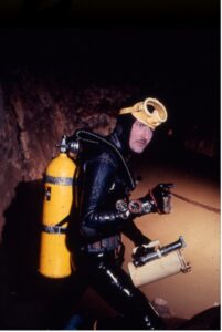 Cave diving